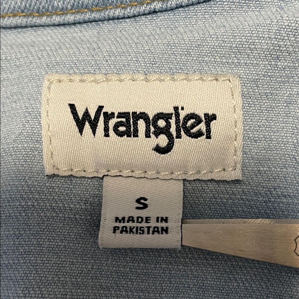 Wrangler Retro 80s Denim Collared Dress size Small - Picture 5 of 10